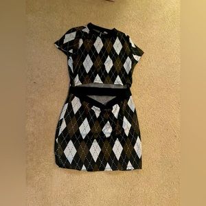 Urban outfitters crop belly dress size medium.